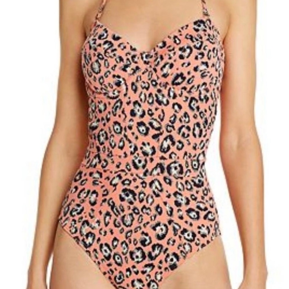 NWT Suboo Cora Underwire One-Piece Swimsuit - Coral!